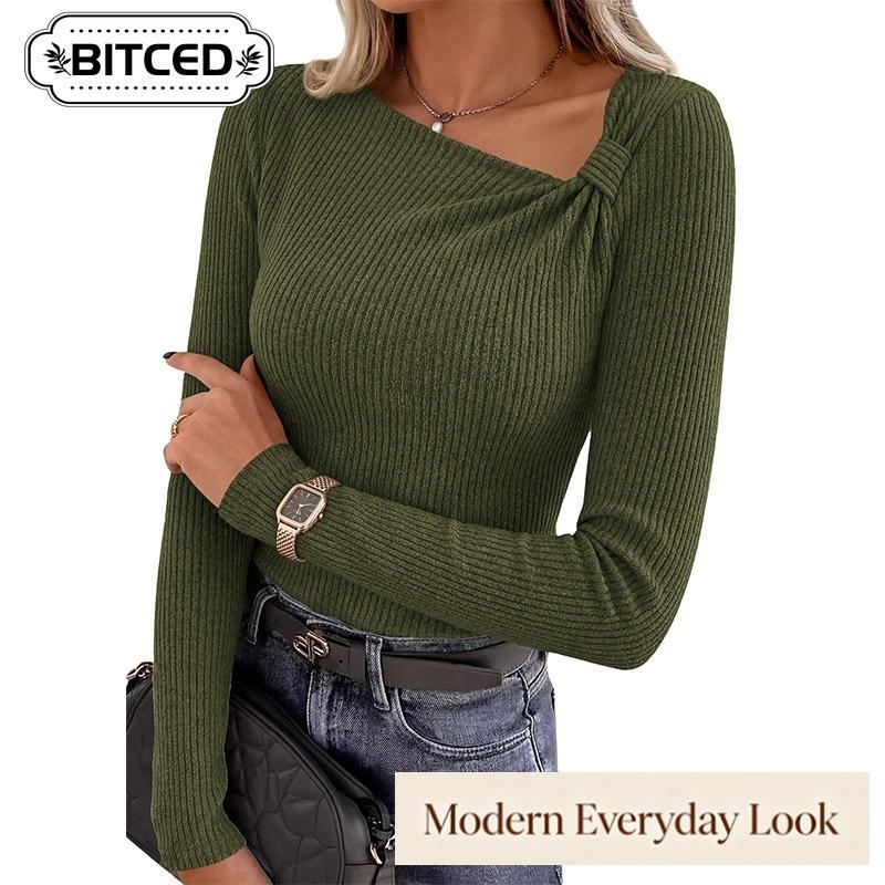 BITCED Women's Fashion Casual Long Sleeve Blouses & Shirts