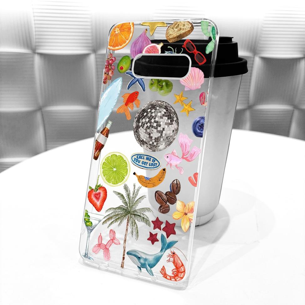 5.8'' Cover For Samsung S10e Case SM-G970F Clear Cute Kawaii Fashion Butterfly Funny Painted Casing For Samsung Galaxy S10e