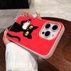 Cute Coffee Cat Jelly Double Layer Pink Mobile Phone Case for iPhone 17 16 15 14 13 12 11 Air Pro Max Plus Protective