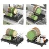 Space Saving Rack for Drying Plates Multifunctional Dishes Drainer with Cutlery Holder Kitchen Organization Supplies