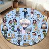 Hunter X Hunter Round Area Rug Carpet Rug For Living Room Bedroom Sofa Playroom Decor Nonslip Floor Mat