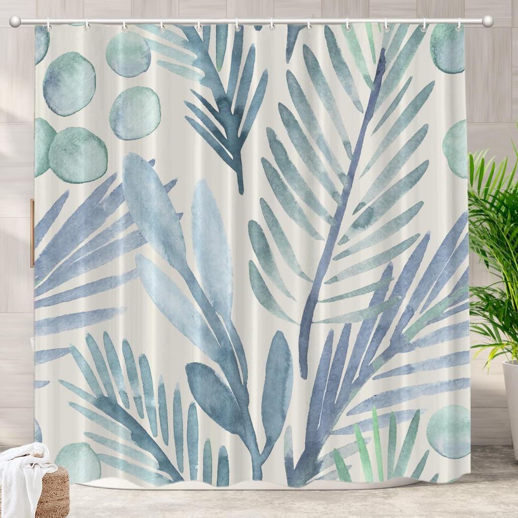 Tree of Life Decorative Shower Curtain, Green Cute Shower Curtain Bathroom Farmhouse Bathtub Decorative Waterproof