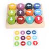 Baby Montessori Wooden Toys Color Direction Sensory Board Arrow Matching Game Logical Thinking Training Educational Blocks Toys