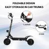 E5B Electric Scooter with Seat, 6000W Dual Motors, 60V 40AH Battery, 11" Tires, Top Speed 85 Km/h, Dual Hydraulic Shock Absorbers, Max Range 120km