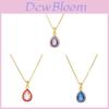 Kupfer Gold Platinierte Wassertropfen Anhänger Halskette Für Frauen Mode Schmuck Geschenk