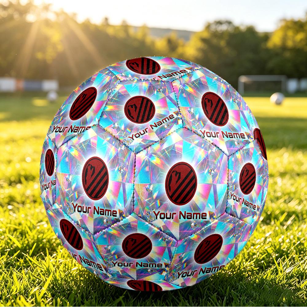 Personalized Size 5 Football Atletico Madrid Pattern Outdoor Game Sports Ball Gift