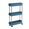 Versatile Rolling Storage Cart Practical Mobile Serving Trolley Functional Kitchen Storage Rack Kitchen Shelf
