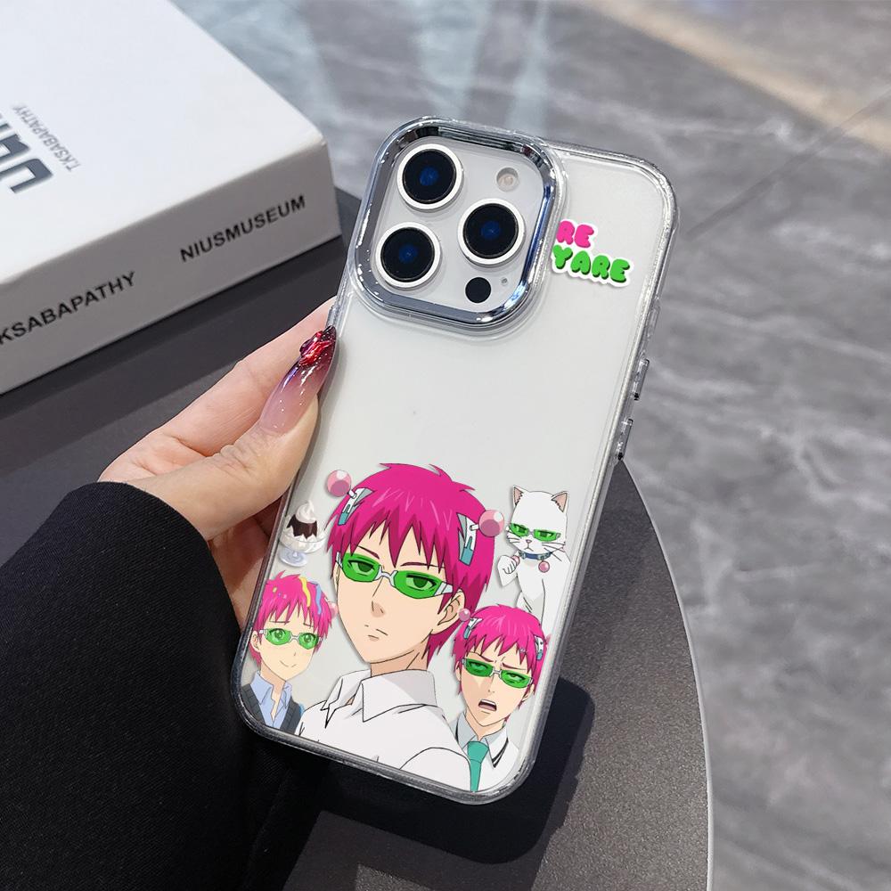 Anime Saiki Kusuo Phone Case for Samsung Galaxy S25 S24 S23 S22 S21 S20 Note20 FE Ultra Edge Plus 4G 5G Transparent Soft Cover