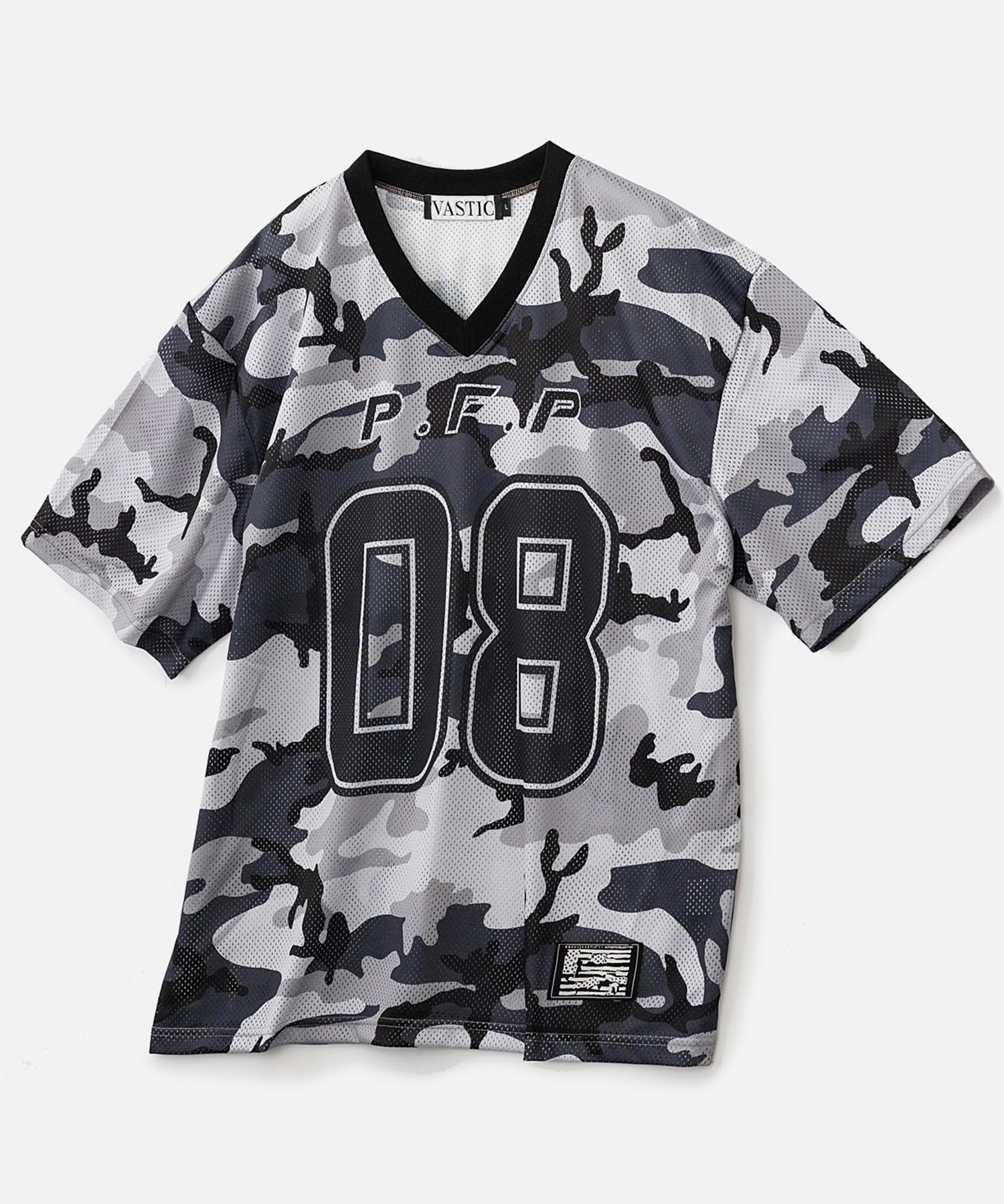 Bastic Camo Mesh Football Jersey_Grey Gray/M