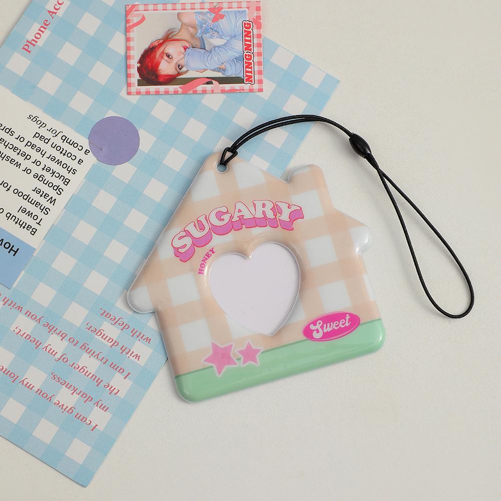 

Ключ Прекрасная ПВХ Цепочка Карточка для Отображения Фото Защитный Слип для Проездного Студенты жёлтый