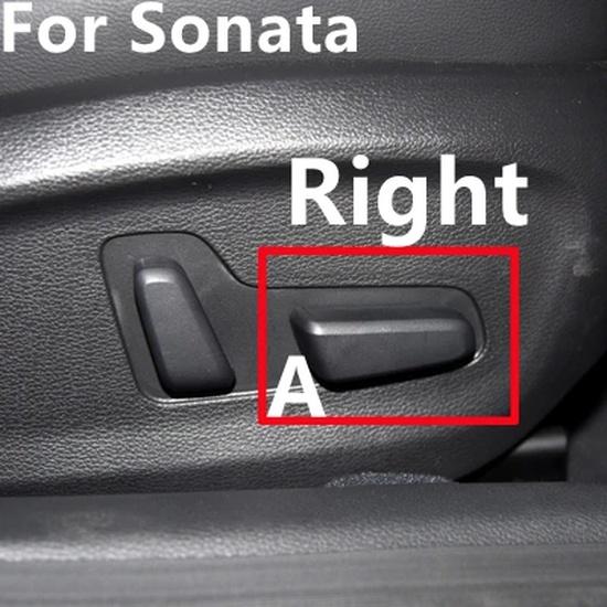 For Hyundai Tucson 2015- Sonata 2016- Front Seat Recliner Track Backrest Adjuster Switch Button Cover