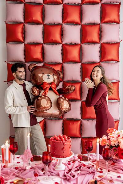 Standing Teddy Bear Foil Balloon, 59X88Cm