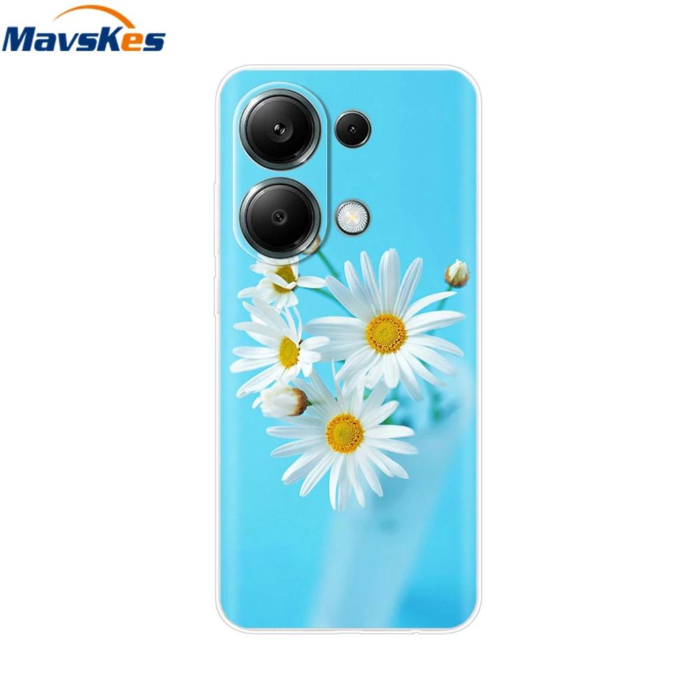 For Xiaomi Redmi Note 13 4G Case Note13 Cover Soft Clear Silicone TPU Back Case Funda For Redmi Note 13 Pro 4G Phone Cases Coque
