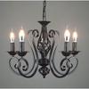 Vintage Wrought Iron Chandelier Candle Hanging Light Lamp LED Home Lights Fixture Modern Iron Lustre Promotiom