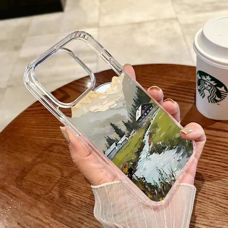 Beautiful Village At The Foot Of The Mountain Phone Case For IPhone 17e 17 Pro Max 16 15 14 13 12 11 Plus Shockproof Ins Cover