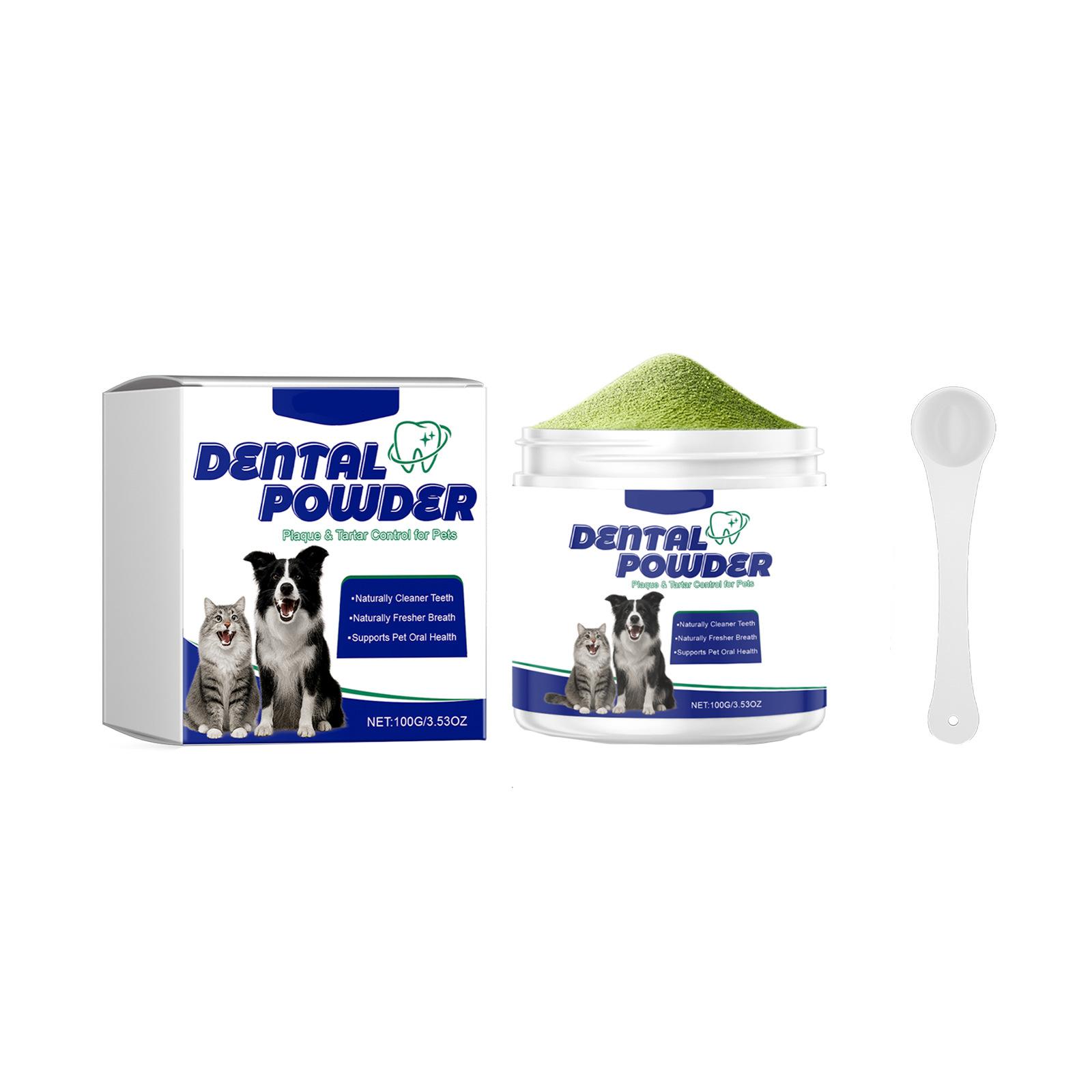 

Pet Cleaning Powder: Gentle Care For Pet Oral Hygiene, Fresh And Clean Powder.100g One Size