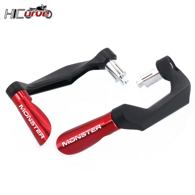 Motorcycle CNC Handlebar Grips Guard Brake Clutch Levers Guard Protector For Monster 696 821 695 797 1200 1200S 1100 1100S