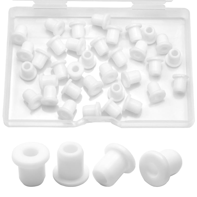 3/16 Inch ID, 1/4 Inch Drill Hole, Silicone Rubber Grommets for Wiring, Automotive Firewall Small Top Hat Hole Grommets for 3/16 Inch OD Vinyl Tubing