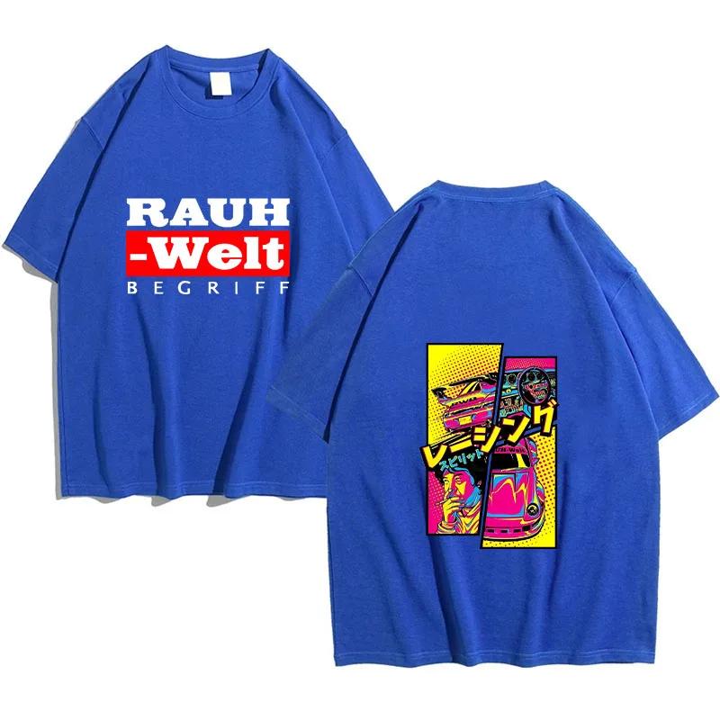 Back Retro Turbo RWB 993 New T-shirt Men Short Sleeve Hip Hop Street Boy Casual Tops Harajuku Drive Sport Car Fashion White Tees