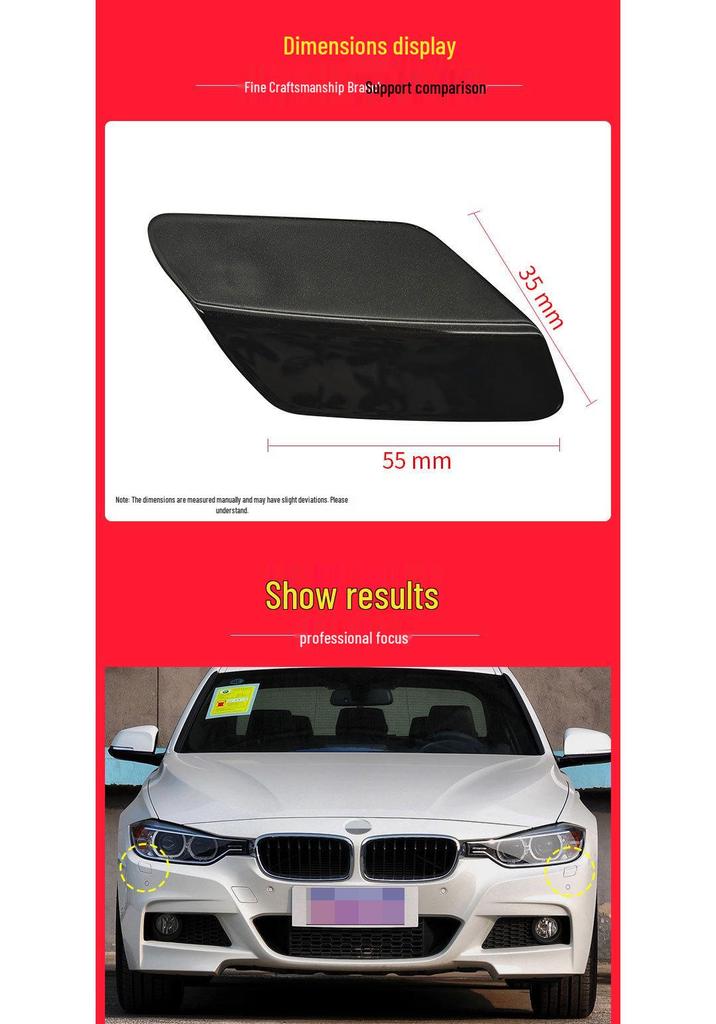 Copertura ugello lavafari paraurti anteriore M Sport BMW F30/F31 (51118067969)