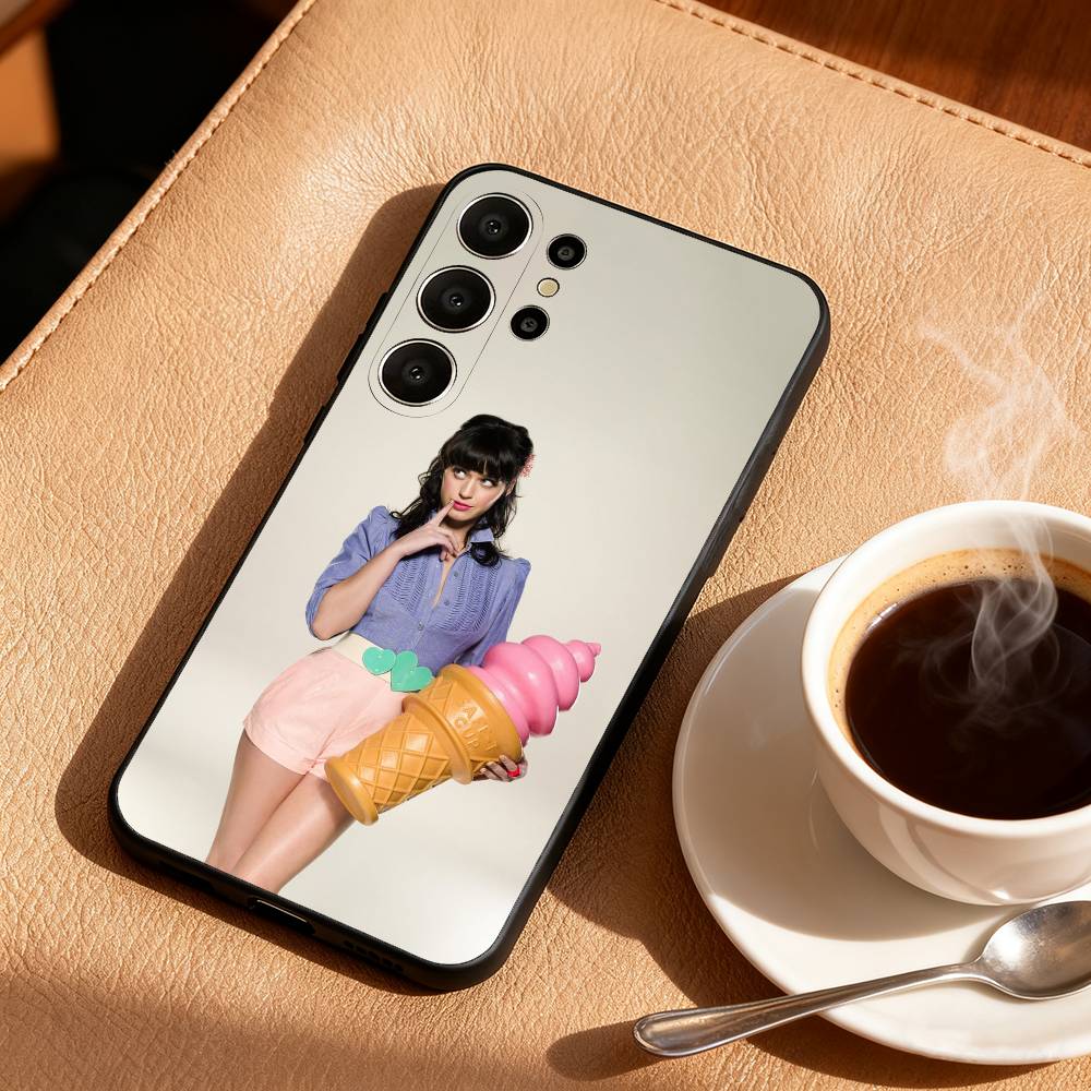 K-Katy P-Perry 143 Phone Case For Samsung S26,S25,24,23,22,30,21,10,9,Ultra,Plus,Lite,Black Soft Case