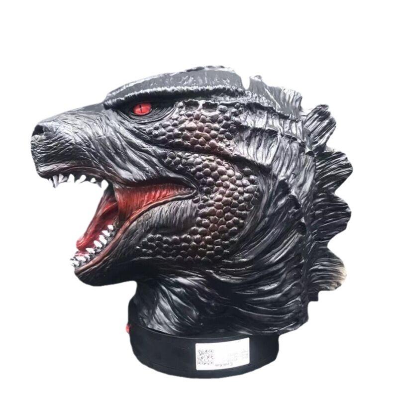 Godzilla Mask King Kong Halloween Horror Latex Headgear Cosplay Monster Dinosaur Mask