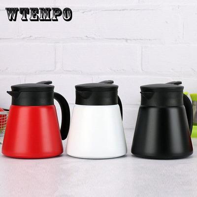 Nerezová ocelová šikmá ústa, termoska na vodu, izolovaná čajová konvice, světelná rukojeť, vakuová baňka 650ml 880ml