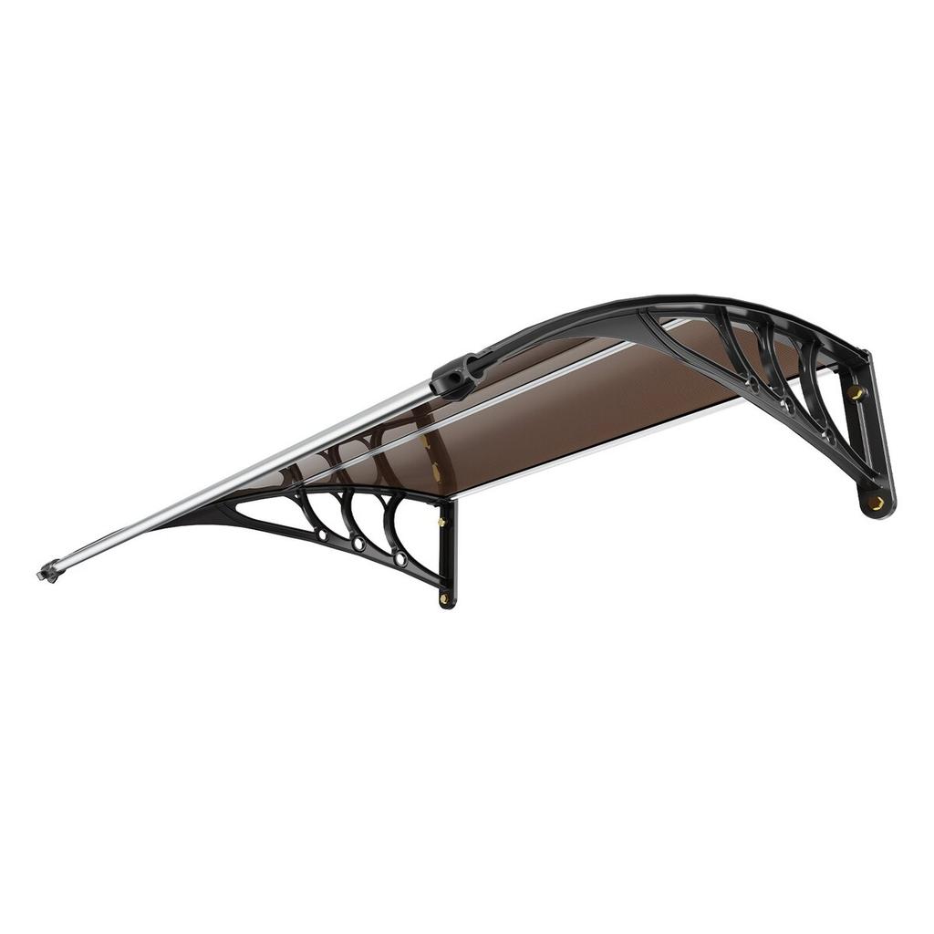 Window Door Awning Canopy 40" X 40", UPF 50+ Polycarbonate Entry Door Outdoor Window Awning Exterior, Front Door Overhang Awning for Sun Shutter, UV,
