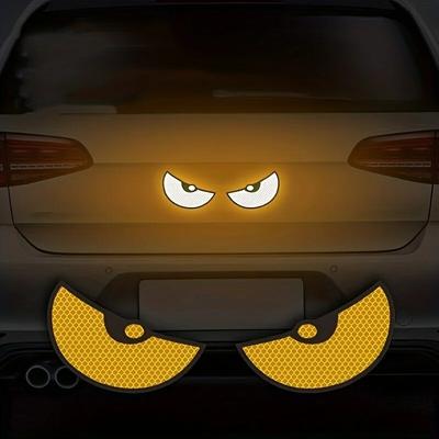 2 Teile/para Reflektierende Auto Sicherheit Aufkleber Augen Muster Auto Aufkleber Aufkleber Auto Styling Zubehör