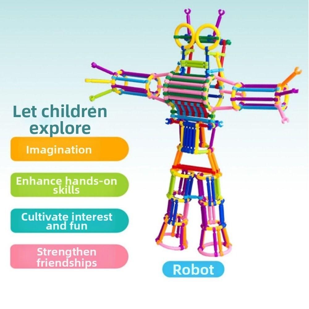 300/500/800/1000/1200Pcs Mini Size 3D Building Blocks Creative Stick Building Blocks Early Learning