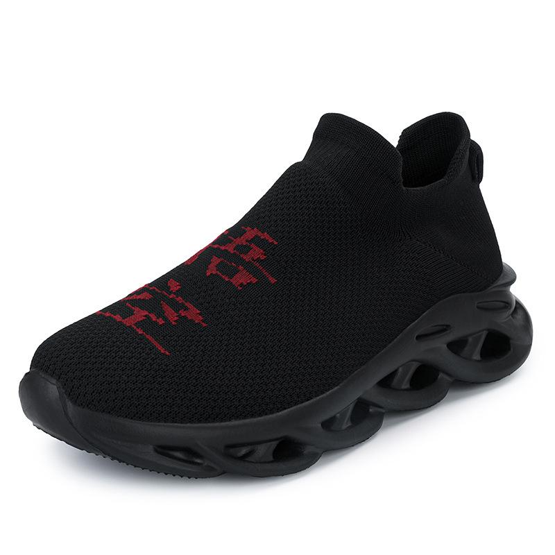 Men's fly-woven mesh socks shoes over feet outdoor casual shoes platform single shoes trendy men's sports shoes