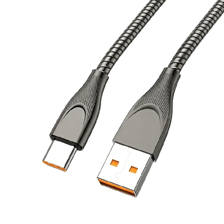 Fast Charging 65W USB To USB C Male to Male Cable Tip Metal Braided Power Delivery Connector Data Cord For Phone Accessories