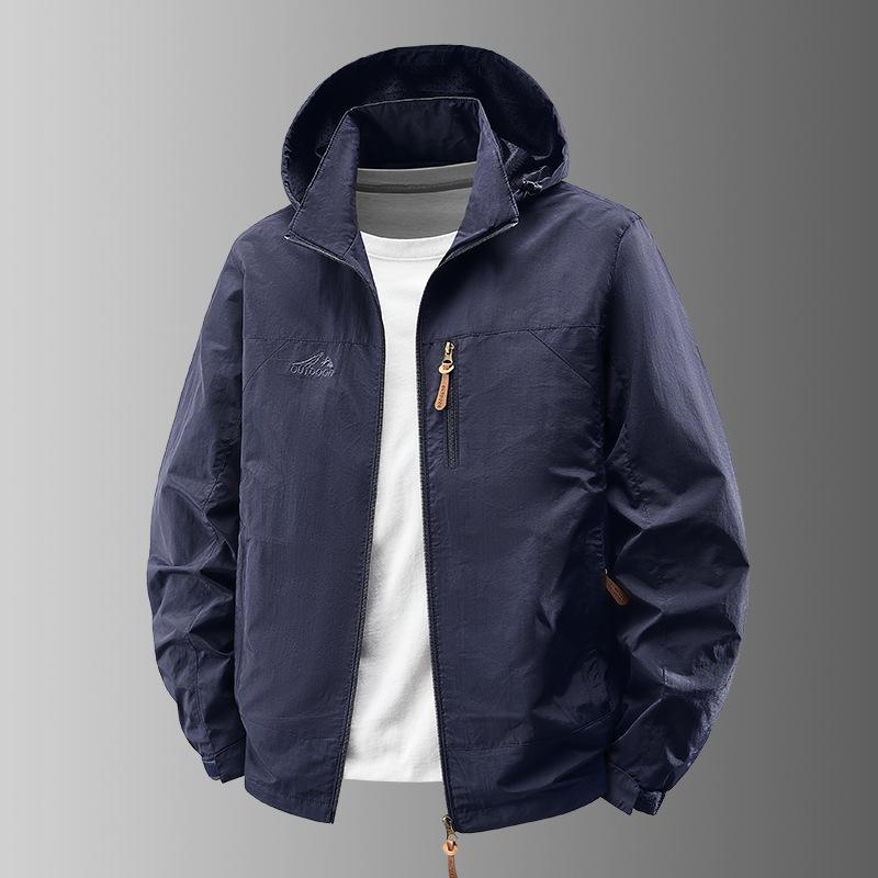 Frock Jacket Men's Outdoor New Loose Hooded Functional Wind Sports Jacket Jacket In Spring and Autumn