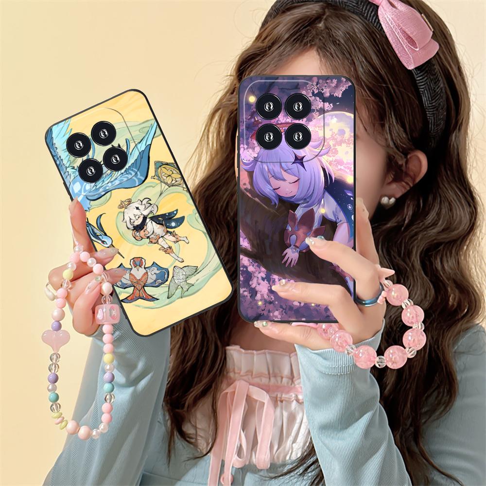 Game GI Paimon Matte TPU Mobile Phone Case for Xiaomi 15 14 13 12 Mi 11 T Ultra Lite Pro S X 5G Colorful Printing Cover