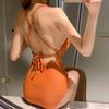 Ins Style Korean Sexy One-piece Swimsuit Female Internet Celebrity Big Chest Machine Show Thin Back Resort Swimsuit Hot Spring