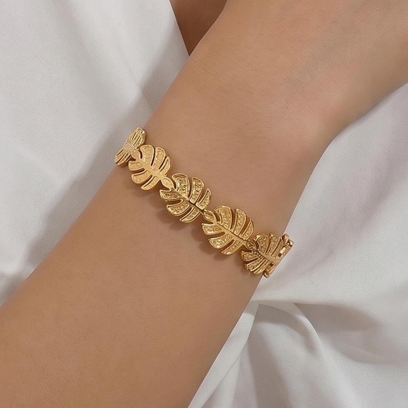 Stainless Steel Open Bangle,Ins-style,Versatile,Wheat Ear Design,Light Luxury Stainless Steel Jewelry,fashion Jewelry Bangles