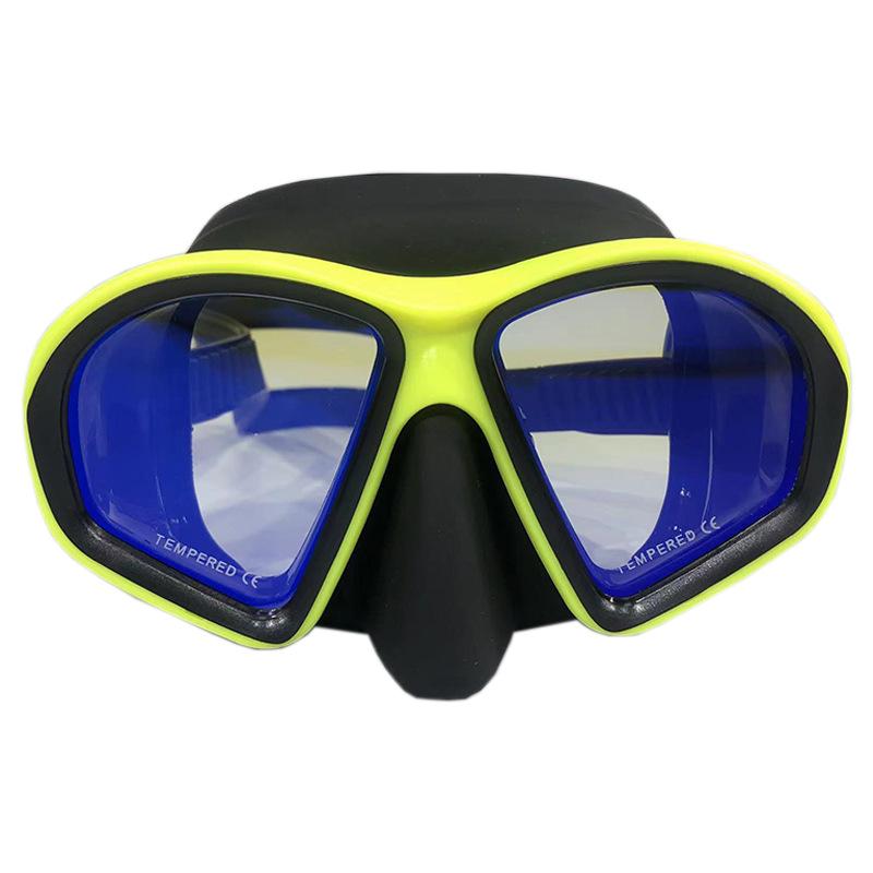 Adult Diving Mask with Tempered Glass and Silicone Seal