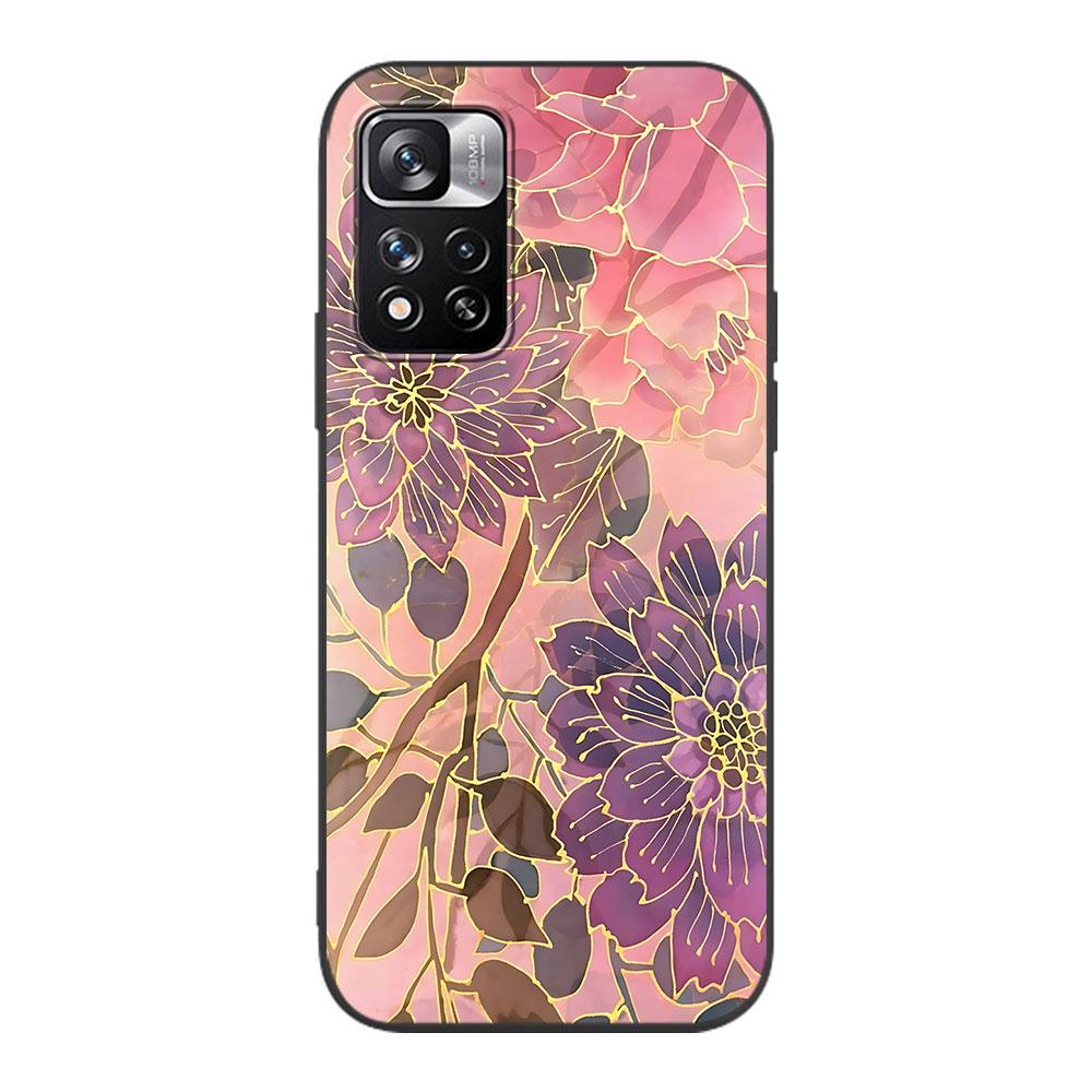 Rose Love Heart Gold Case for Xiaomi Redmi 10A 10C 9C 12C 9A 9i 10 12 9 Prime 9T K40 Pro Soft TPU Mobile Phone Bag Cover