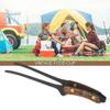 BBQ Grill Grillzange Edelstahl Lebensmittelzange Verbrühschutz Leichtgewicht Outdoor Geschirr Campingzubehör