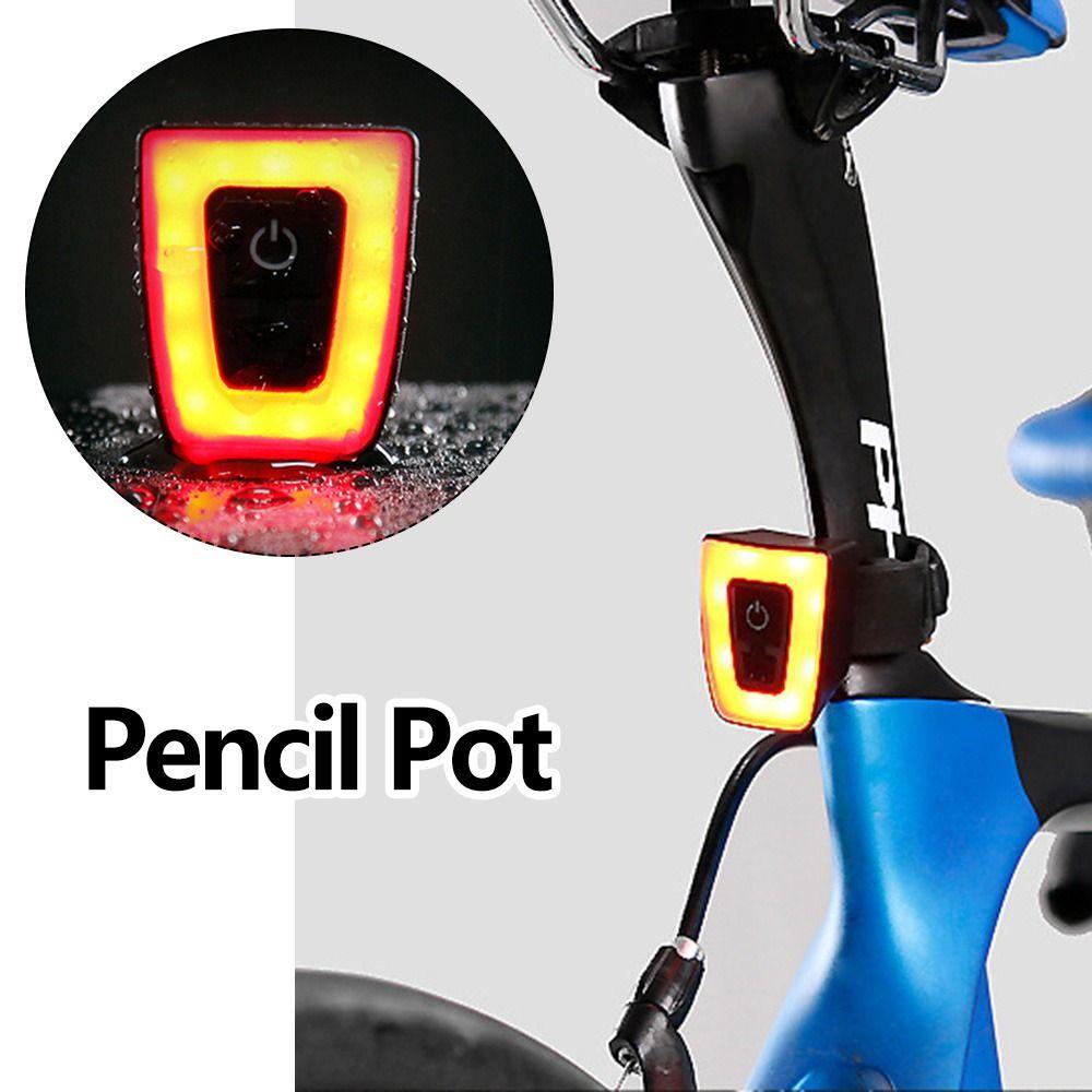 

Flashlight USB Cycling Accessories Bicycle Rear Light Bike Helmet Taillight Warning Lamp