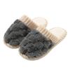 Plaid cotton slippers autumn and winter new home non-slip thick bottom indoor warm couple couple plush cotton mop