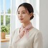 Breathable Lace Triangle Scarf Sunscreen Lightweight Ramie Head Scarf Countryside Style Pastoral Style Triangle Waistband