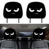 Festive Car Interior Decoration Headrest Covers Playful Halloween Graphics Comfort Fit Polyester Fabric Driver Gift 2pcs