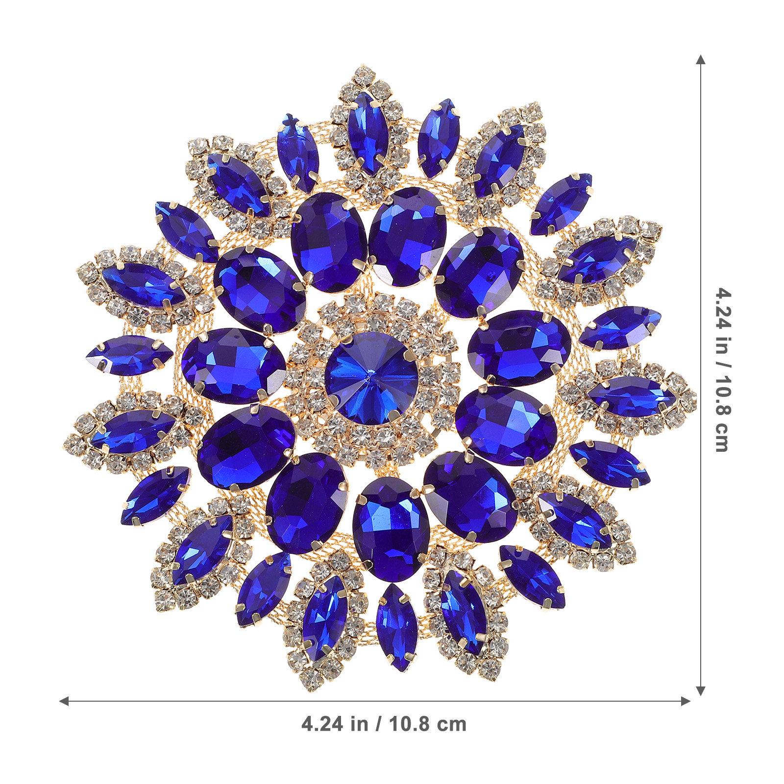 

Diy Handmade Beaded Rhinestone Iron On Patch For Clothing Jeans Bags Backpacks Garment Applique Brooch Decorative Patch Craft синий