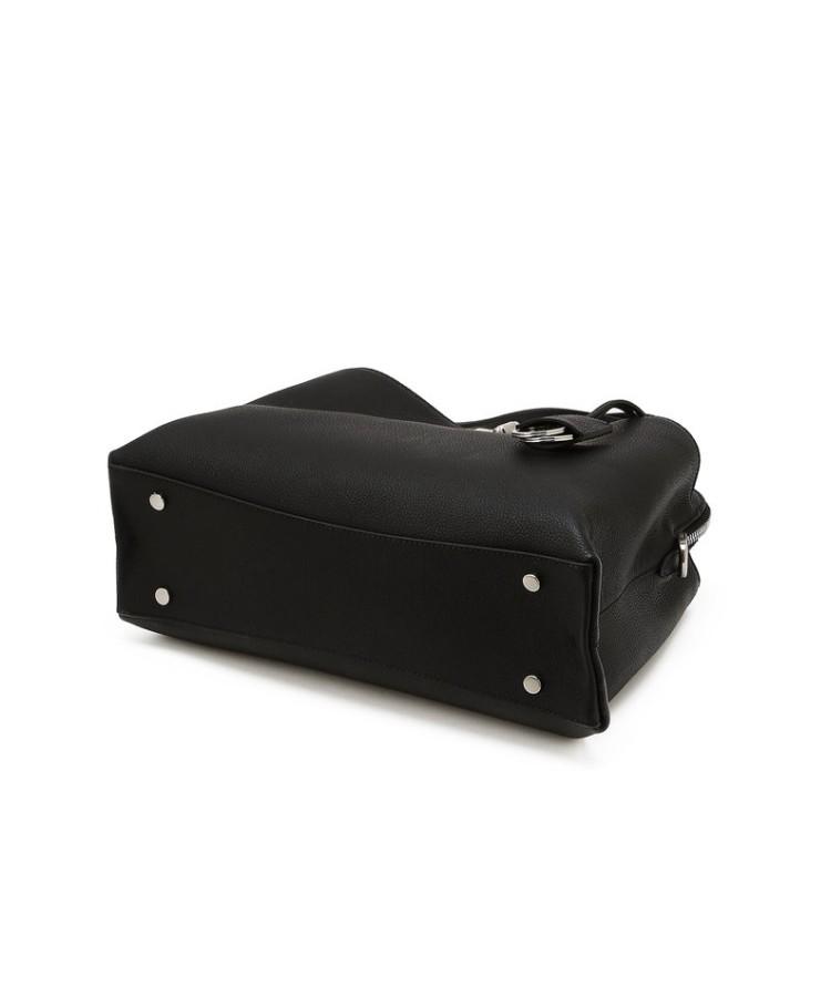 Daks Womens Accessories Black Cowhide Check Decorative Point Tote And Shoulder Bag_Dcba6E168Bk