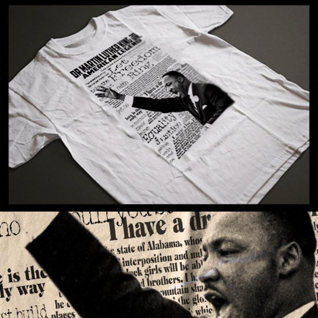 Black History Month T-Shirt Martin Luther King Freedom Fighter Revolutionist Tee