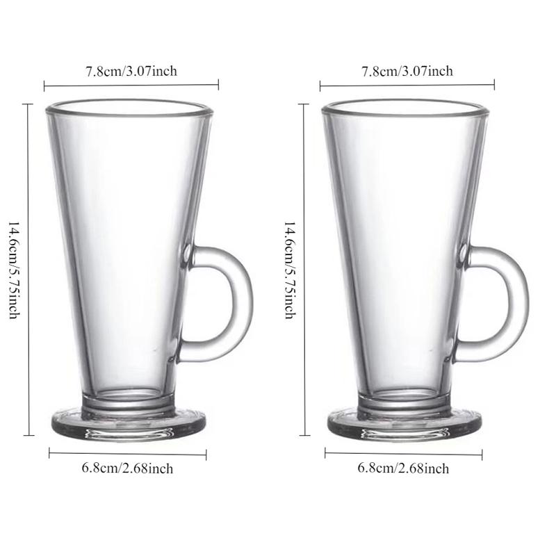 2pcs Beer Mugs Glass Water Cups Bar Draft Beer Cups Household Glass Cups Transparent Large-capacity Water Mugs Cocktail Glass 2pcs