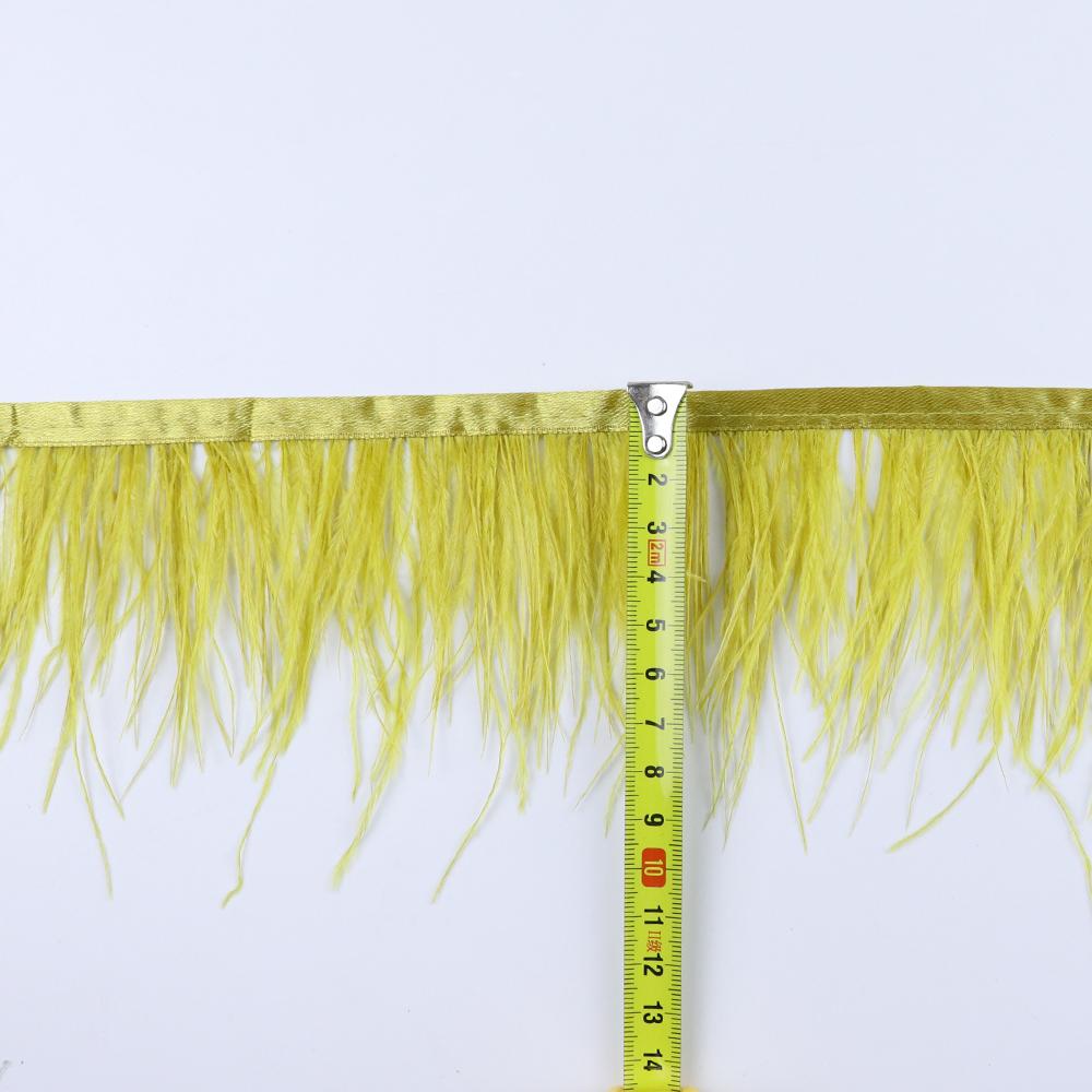 Feather8-10cm Light Purple Ostrich Feather Trims 1m 5m 10m for Crafts High Quality Plume Fringe Cosplay Festivals Clothing Ribbon Decor