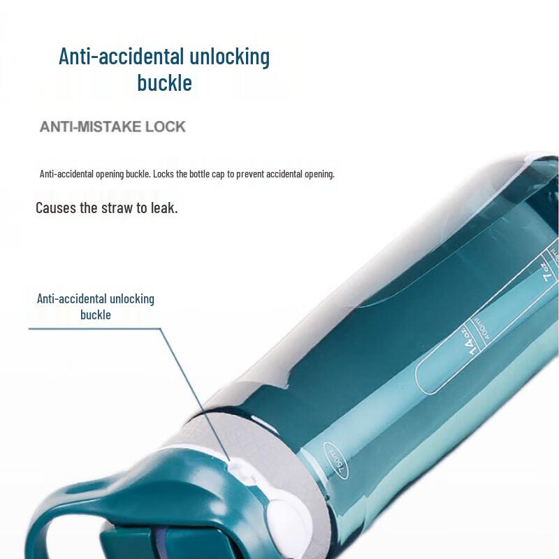 Tri-polar TP3649 Outdoor Portable Duckbill Straw Water Bottle