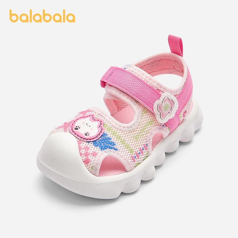 Balabala children's shoes, children's sports sandals, boys' and girls' shoes, breathable 2025 summer new beach shoes, anti slip